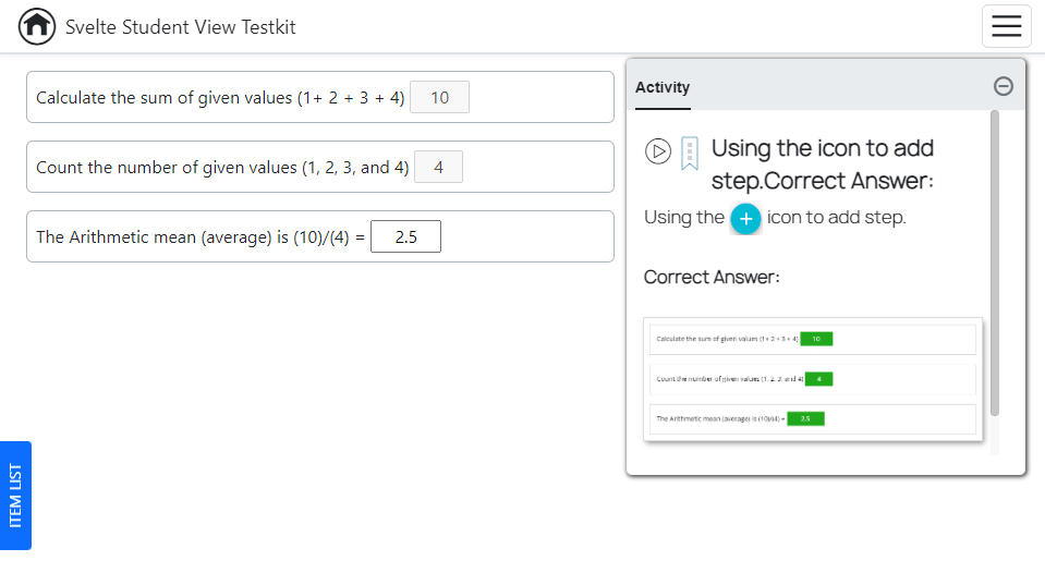 A question requiring the user to follow a step-by-step process to solve a problem.